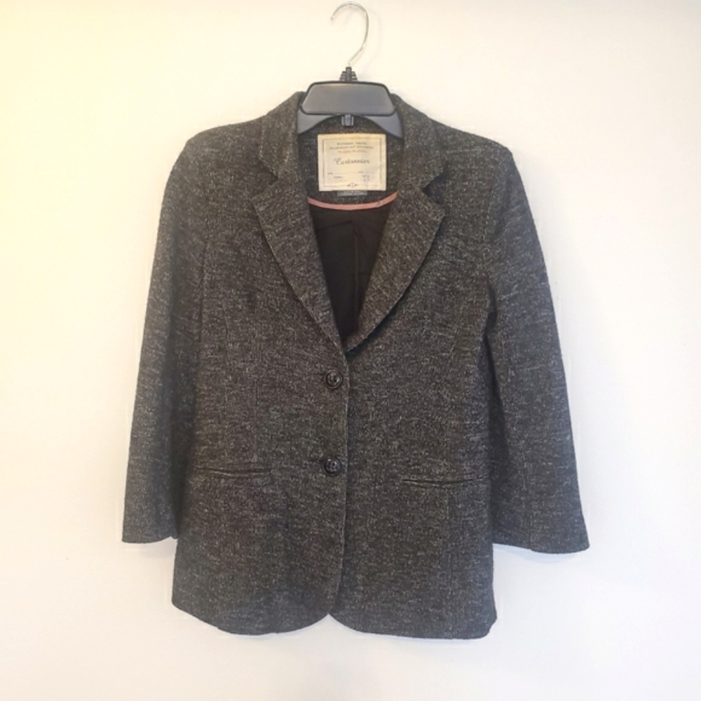 Cartonnier Anthro Grey Button Up Blazer Jacket
